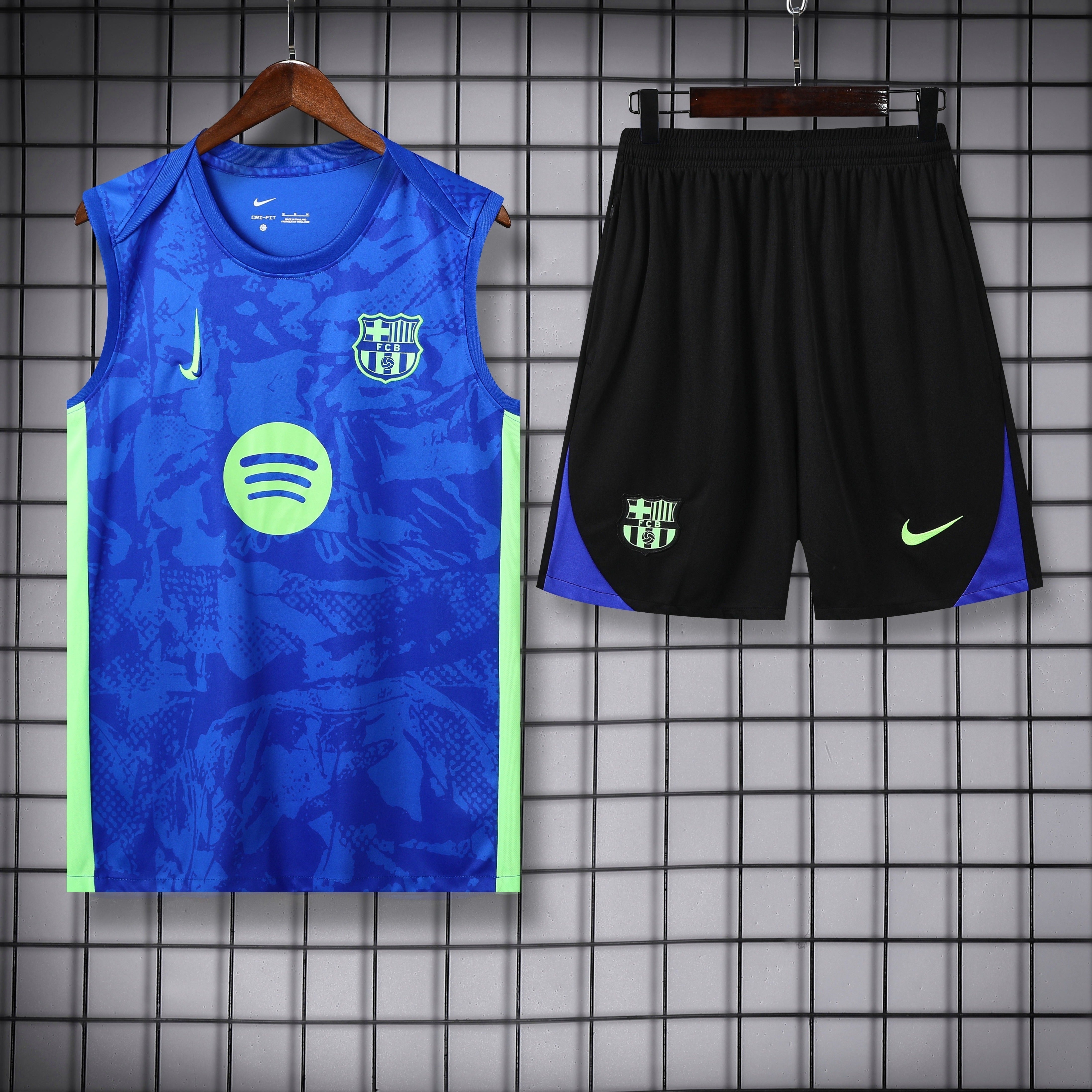 FC Barcelona - Neon Blue Tank Top Training Set