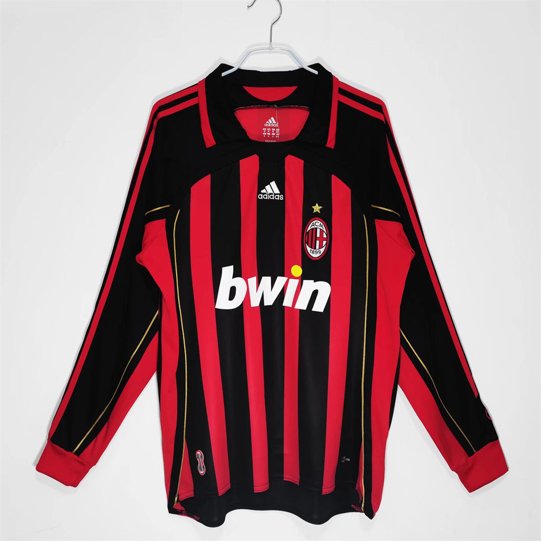 AC Milan - Retro Home Shirt 2006/2007 Long Sleeve